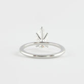 1.5 CT Pear Cut Solitaire Style Moissanite Engagement Ring 2